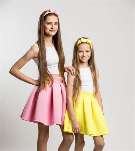 Emily Kuper And Tali Kuper Dressy Attire Skater Skirt Emily Fitness