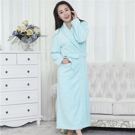 Unisex Womenandmen Coral Fleece Loose Long Sleepwear Robes Bathrobe Maxi Bath Robe Women Warm