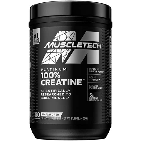 Muscletech Platinum Creatine Monohydrate Powder 100 Pure Micronized