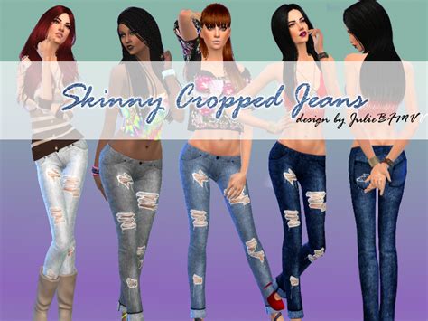 The Sims Resource Skinny Cropped Jeans