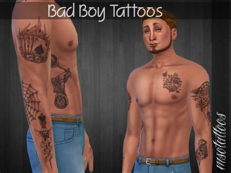 Bad Boy Tattoos The Sims 4 Catalog