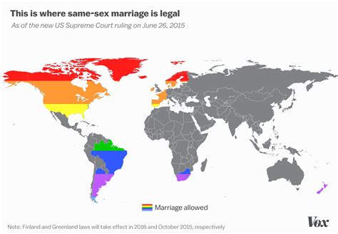 This Map Shows Every Country With Full Marriage Equality Now Including The US Vox