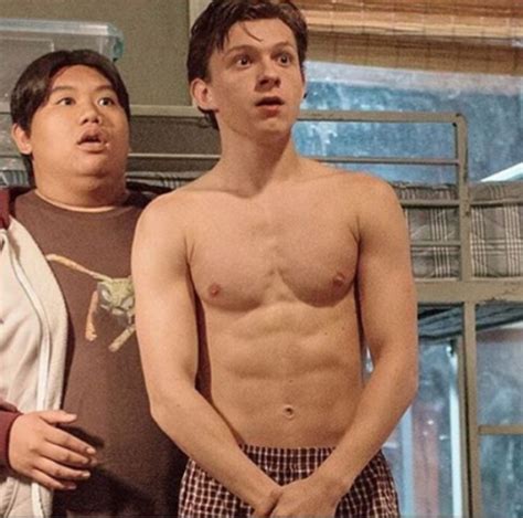 Tom Holland Shirtless Photo Gallery With Spider Man Costume Pics