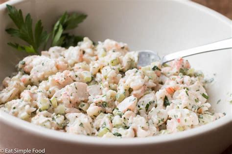 Find easy, delicious shrimp recipes for all occasions from bobby, ina, alton and more chefs at food network. The Best Homemade Cold Shrimp Salad Recipe - Eat Simple Food