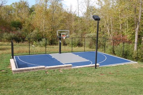 With the proper knowledge and correct application of it, your outdoor basketball court will give you and your family an excellent space doing the installation on your backyard basketball court by yourself is possible. Outdoor Half Court Basketball