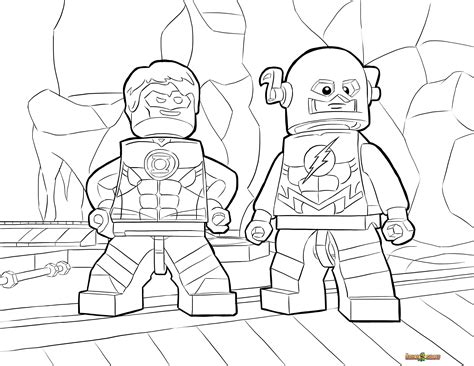 Dibujos Para Imprimir Y Colorear De Lego Supere Heroes