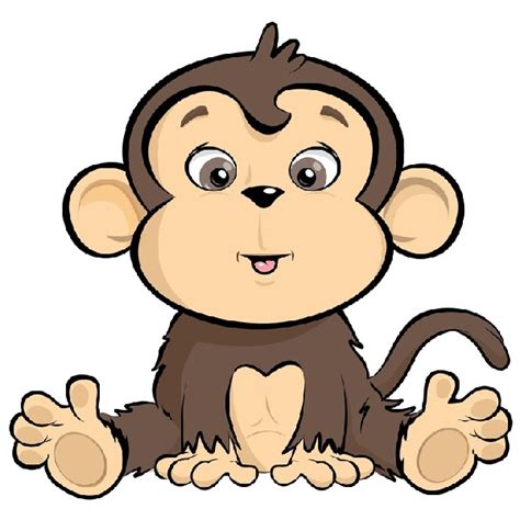 Baby Monkey Cartoon Drawings