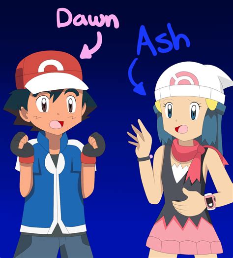 Ash And Dawn Body Swap By Anipokefun On Deviantart
