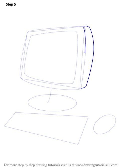 Learn How To Draw A Computer For Kids Computers Step By Step