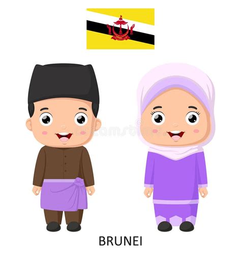 National Costume Brunei Stock Illustrations 107 National Costume