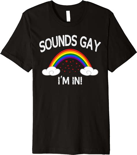 sounds gay funny gay shirts for men pride lgbt flag premium