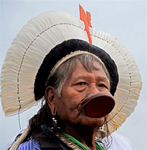 Raoni Chief Of The Kayapo Indigenous People Images Archival Store
