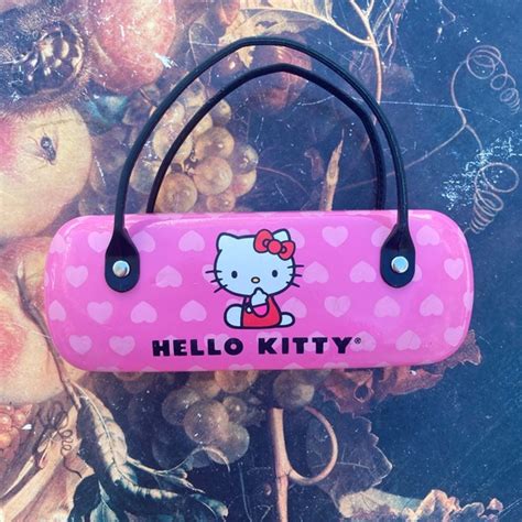 hello kitty other hello kitty girls glasses case with cute carry strap poshmark