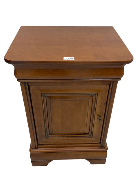 French Cherry Wood Bedside Lamp Cabinet The Furnishings Sale