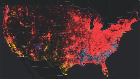 Respondents to the federal census were allowed to check more than one race category for the first time in 2000 thus allowing the tabulation of persons of multiple race. Dot density maps for the web