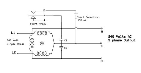 The other phase then goes to. 3 Phase Rotary Converter Wiring Diagram Download