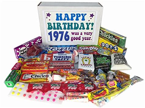 Check spelling or type a new query. 1976 40th Birthday Gift Basket Box Retro Nostalgic Candy ...