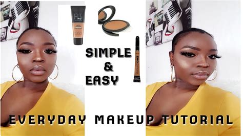 Everyday Makeup Tutorialsimpleeveryday Lookdarkskin Makeup Youtube
