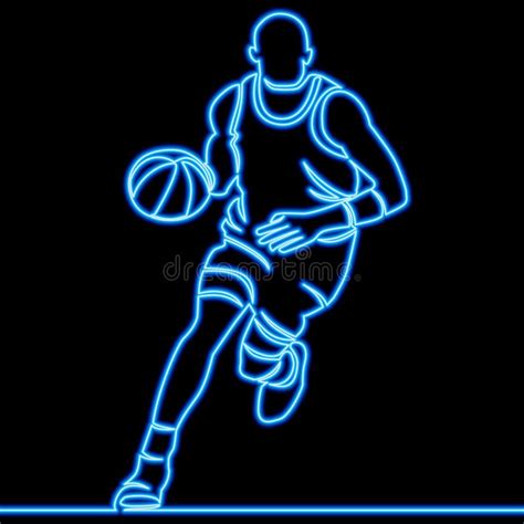 Continuous Line Drawing Of Basketball Player One Line Art Vector