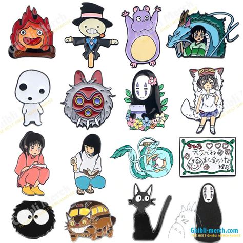 Studio Ghibli Enamel Pins Cartoon Characters Collection Ghibli Merch