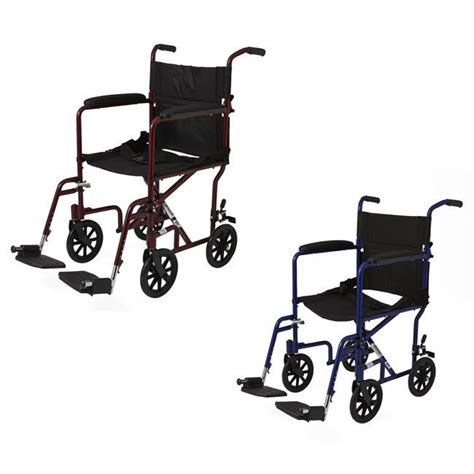 Medline Aluminum Transport Chair 8 Wheels Express Medical Supply
