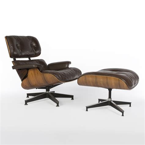 Get the best deal for herman miller lounge chair chairs from the largest online selection at ebay.com. Original Herman Miller Brown Leather Rosewood Eames Lounge ...