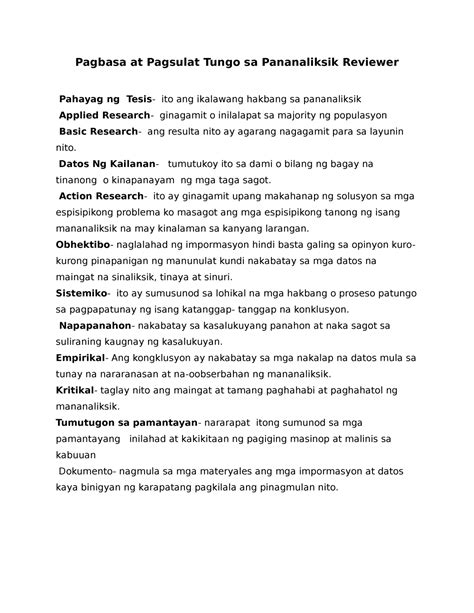Isang Gabay Sa Pagsulat Ng Kuwento Tungkol Pilipinas Docx Docdroid Filipino Piling Larangan