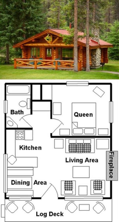 Impressively Unique Cabin Floor Plans Adorable Living Spaces