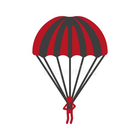 Sport Parachute Icon Cartoon Style Stock Vector Illustration Of