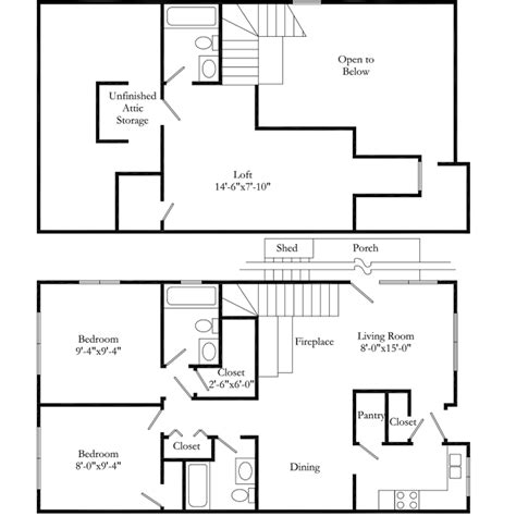 New Top 2 Bedroom House Plans With Loft