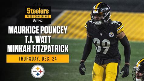 Steelers Press Conference Dec 24 Maurkice Pouncey Tj Watt