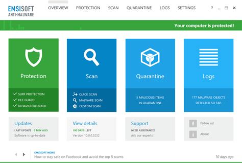 Emsisoft Anti Malware And Emsisoft Internet Security 10 Available