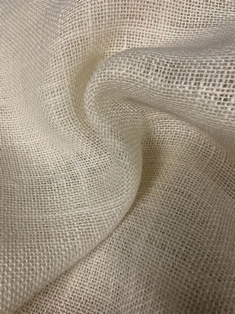 4548 Wide White Burlap Fabric By The Yard Wh 48w Bur 449
