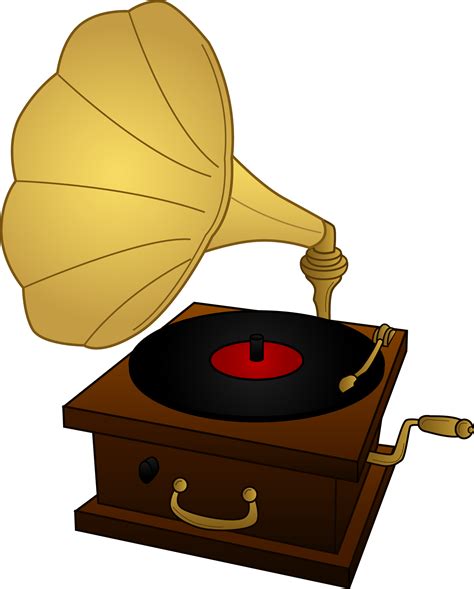 Use the lever at the base of the needle to push the needle up and off of the record and move it to the side so that the record can. Gramophone Record Player - Free Clip Art