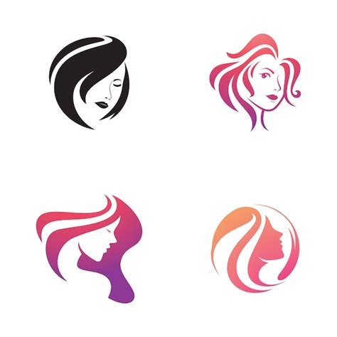 Premium Vector Beauty Women Long Hair Style Icon