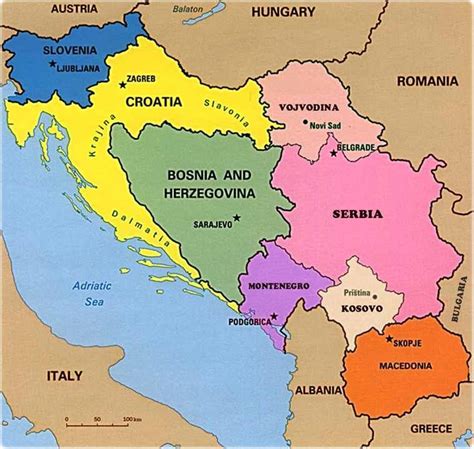Map Of Austria And Yugoslavia Maps Of The World