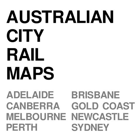 Australia Rail Map Cover Image Maps By Philip Mallis