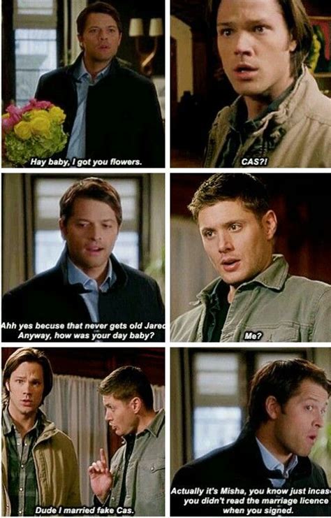 Alternate Version Of The French Mistake I Dont Ship Them But This Is Funny Supernatural