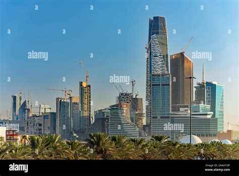 Kafd King Abdullah Financial District Views In Riyadh Saudi Arabia