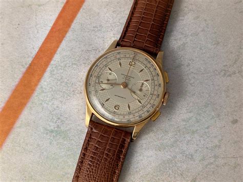 Chronographe Suisse Reloj Cronógrafo Suizo Vintage De Cuerda Cal