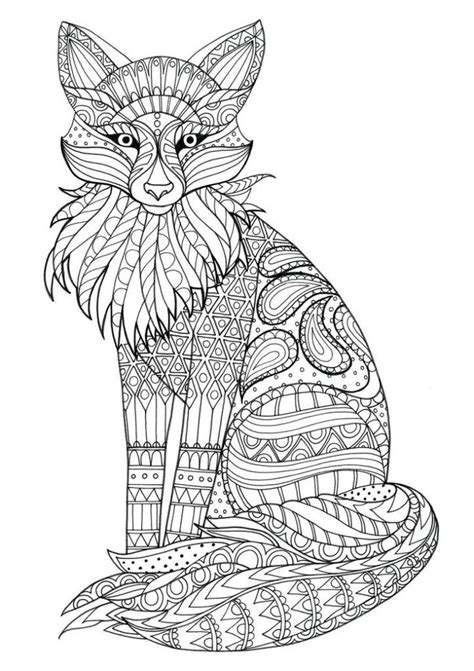The book has pages on the lion, zebra, ostrich, rhino, elephant, giraffe, cheetah, chimp, and gorilla. Fox Coloring Pages | Fox coloring page, Animal coloring ...