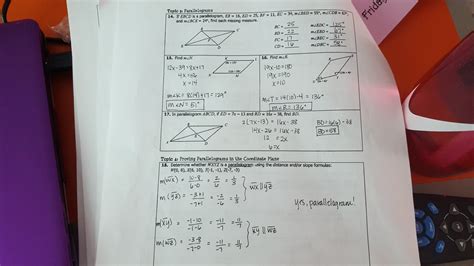In the image attached you can find the unit 7 homework. Unit 7 Polygons & Quadrilaterals Homework 4 Rectangles ...
