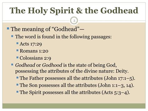 Ppt The Holy Spirit And The Godhead Powerpoint Presentation Free Download Id1889847