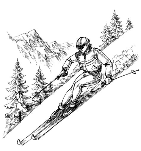 available sizes 23.01h x 25.93w inches(58.45h x 65.86w centimeters) 28.01h x 31.56w. Mountains landscape with ski sketch vector 02 free download