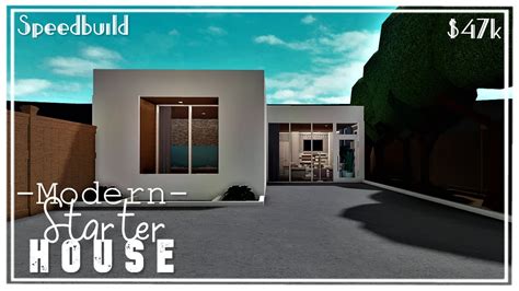 Modern Starter House Welcome To Bloxburg Justkely Youtube
