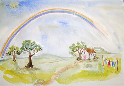 Estimating paint depends on the amount of wall you want to cover and how coarse the wall is. How to Paint a Rainbow in Watercolor: 13 Steps (with Pictures)