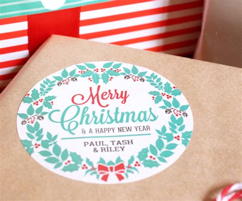 Merry Christmas Labels By Little Paper Sparrow Worldlabel Blog