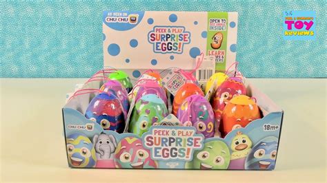 Chu Chu Tv Peek And Play Surprise Eggs Unboxing Toy Review Pstoyreviews Youtube