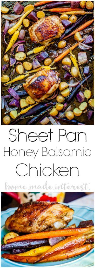 Sheet Pan Honey Balsamic Chicken Home Made Interest