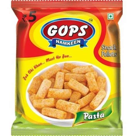 Round Namkeen Gops Pasta Snacks Pellets Packaging Size 40 Gm At Rs 5pack In Surat